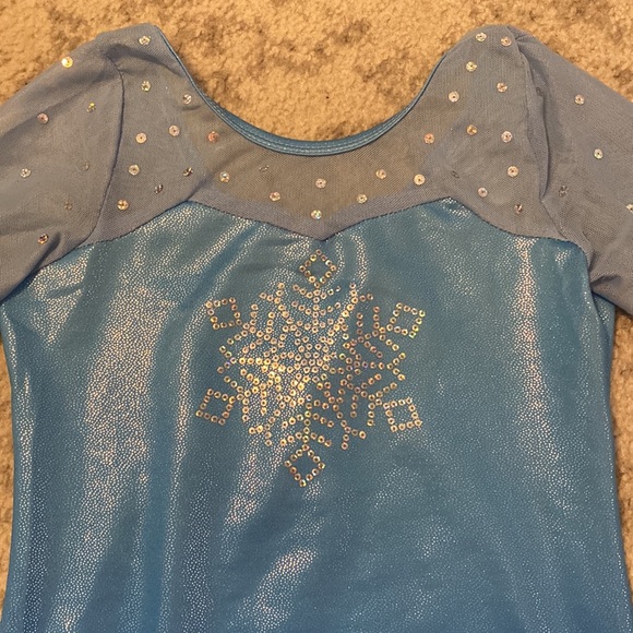 Gymnastics leotard with 3/4 sleeve, child size 7/8 - Picture 3 of 5